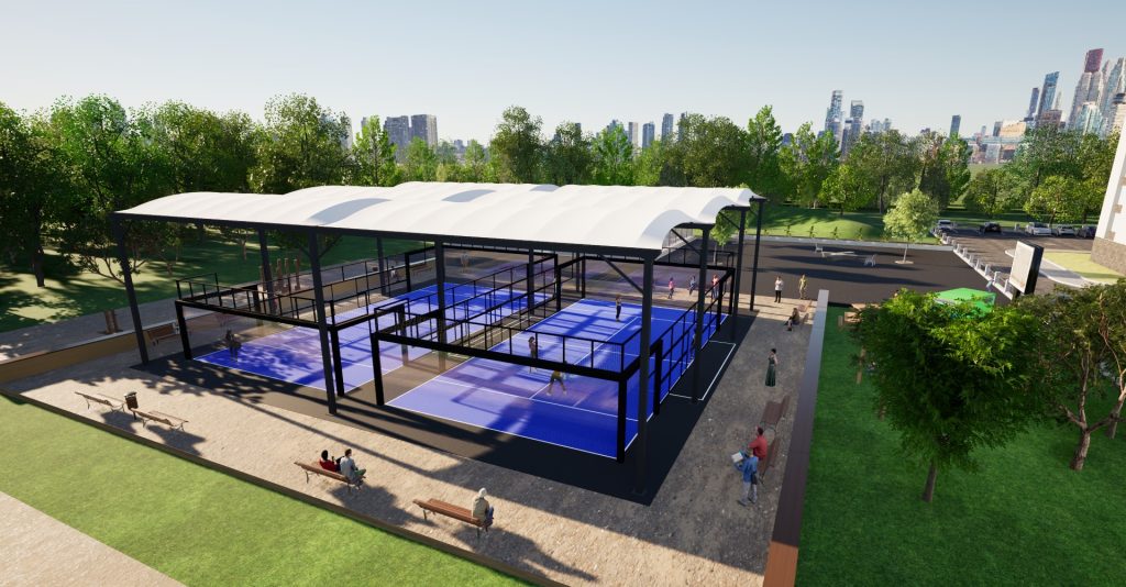 Couverture de terrain de padel ©Texabri